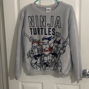 Fleece gray ninja turtle sweater